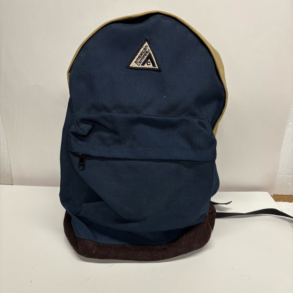 Vintage retro American Camper Navy Backpack Camping Hiking School